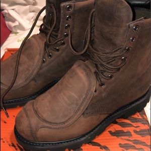 Steel toe boots size 10